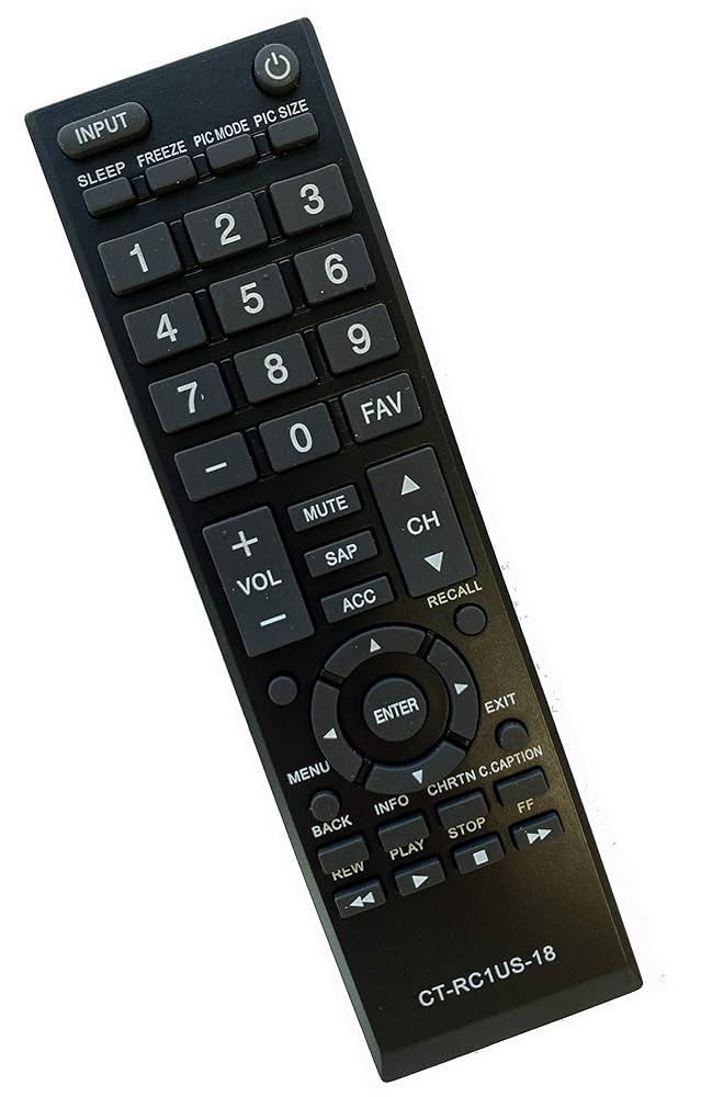 ユニバーサルリモート制御フィットfor Toshiba 46?X v545u 47zv650u 52?x v545u 55sv670u 55zv650u 55zv655u LCD HDTV TV rdzdsi3 Amazon.com: Universal Remote Control for Toshiba TVs